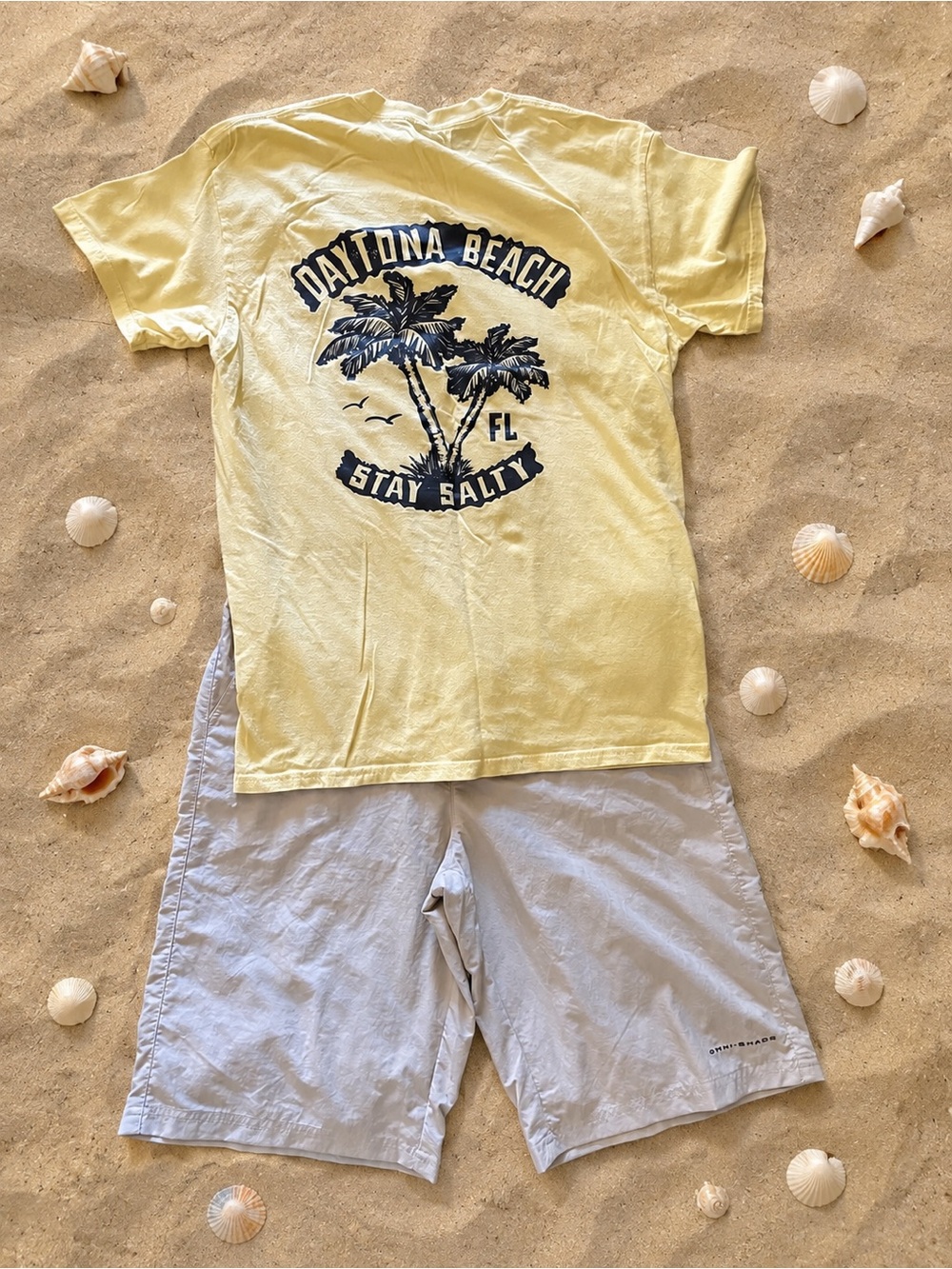 Kids Daytona Beach T-Shirt & Columbia Omni-Shade Shorts Outfit L/XL